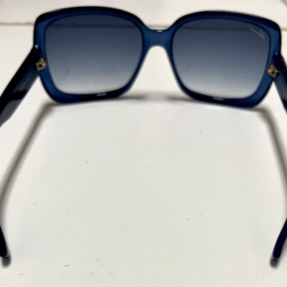 WOMENS GENUINE AUTHENTIC GUCCI SUNGLASSES BLUE WITH CASE - Picture 3 of 10